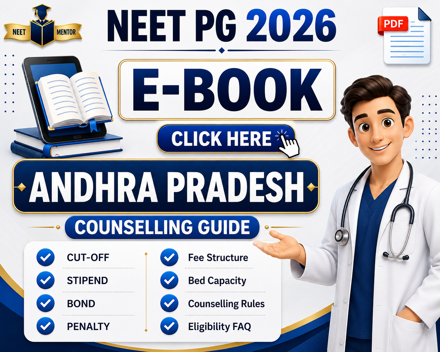 NEET PG 2026 Andhra Pradesh State All IN ONE Counselling Guidance E-Book