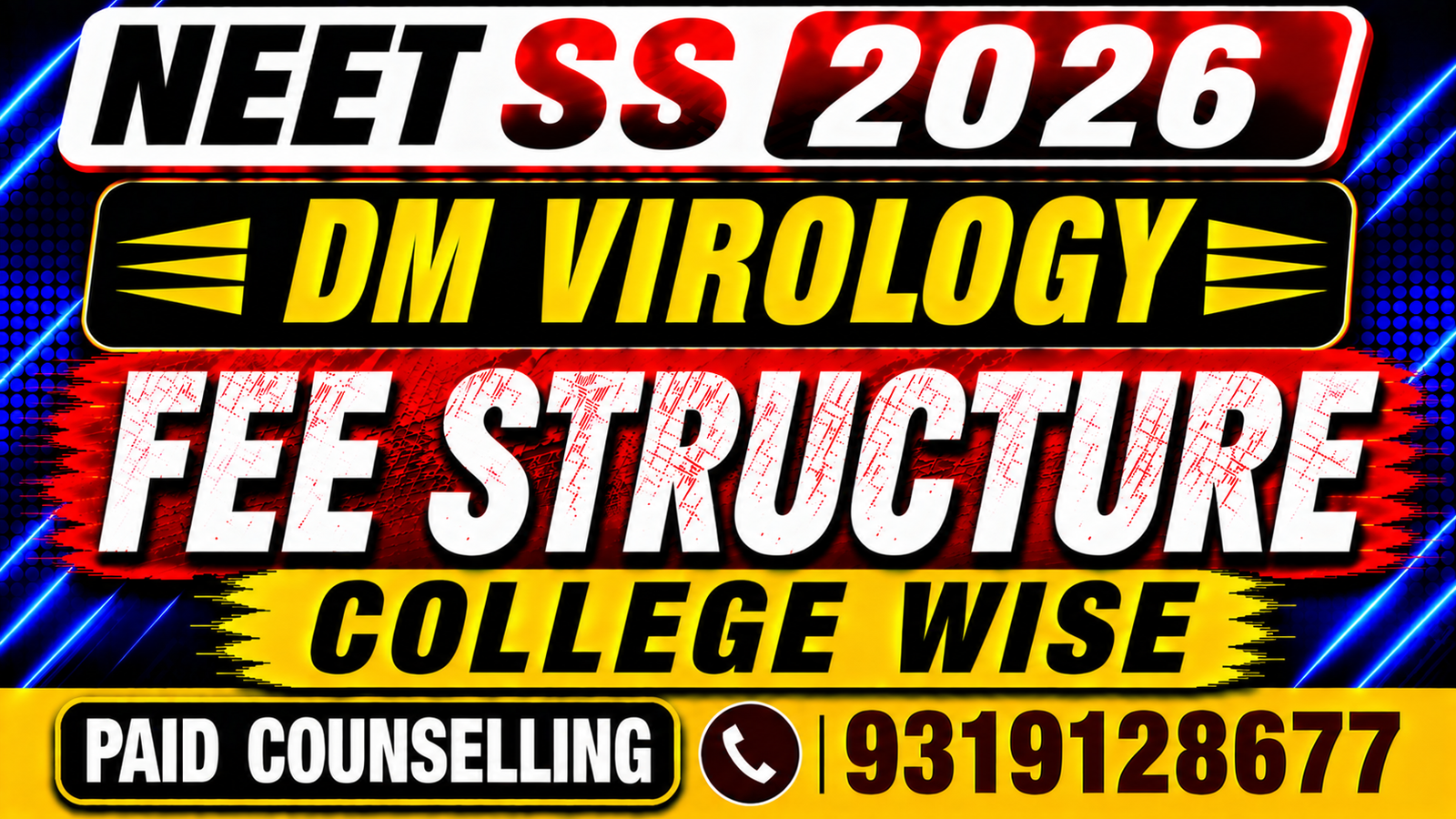 NEET SS 2026 DM Virology Private College Fee Structure, Stipend , Bond & Penalty