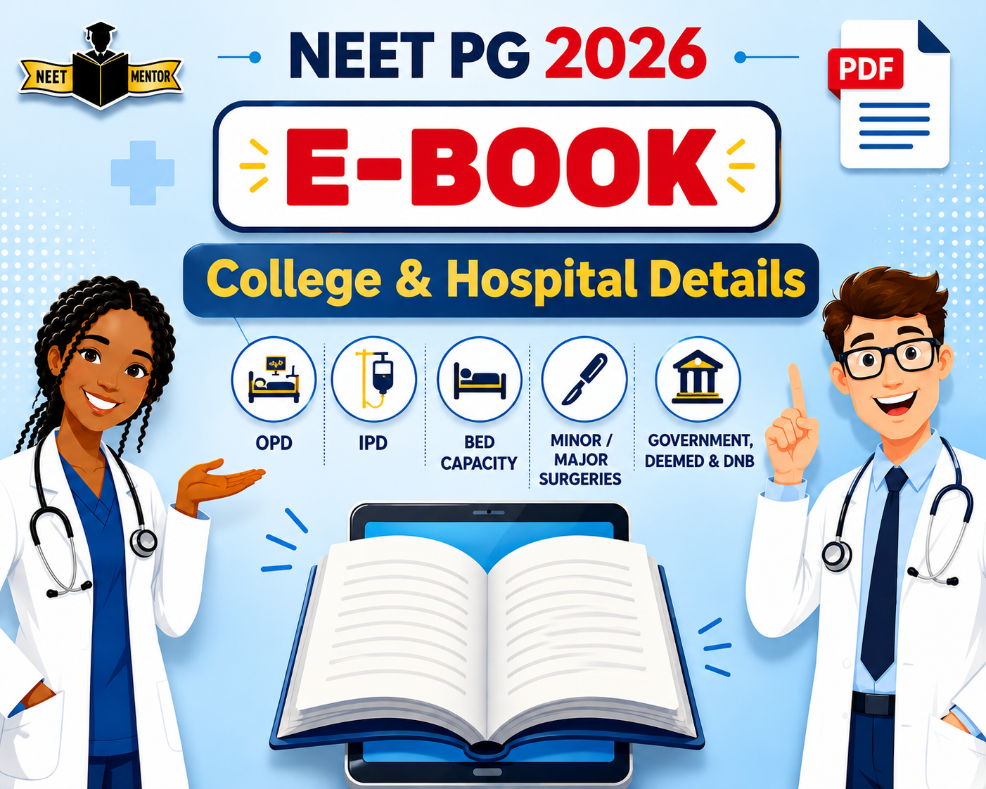 NEET PG 2026 Govt & Deemed Colleges & Hospitals Branch-Wise Clinical Details