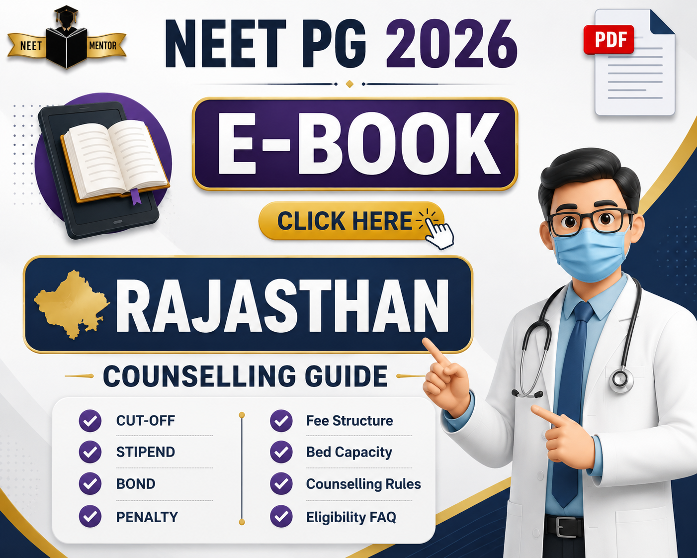 Rajasthan NEET PG 2026 Counseling E-Book 