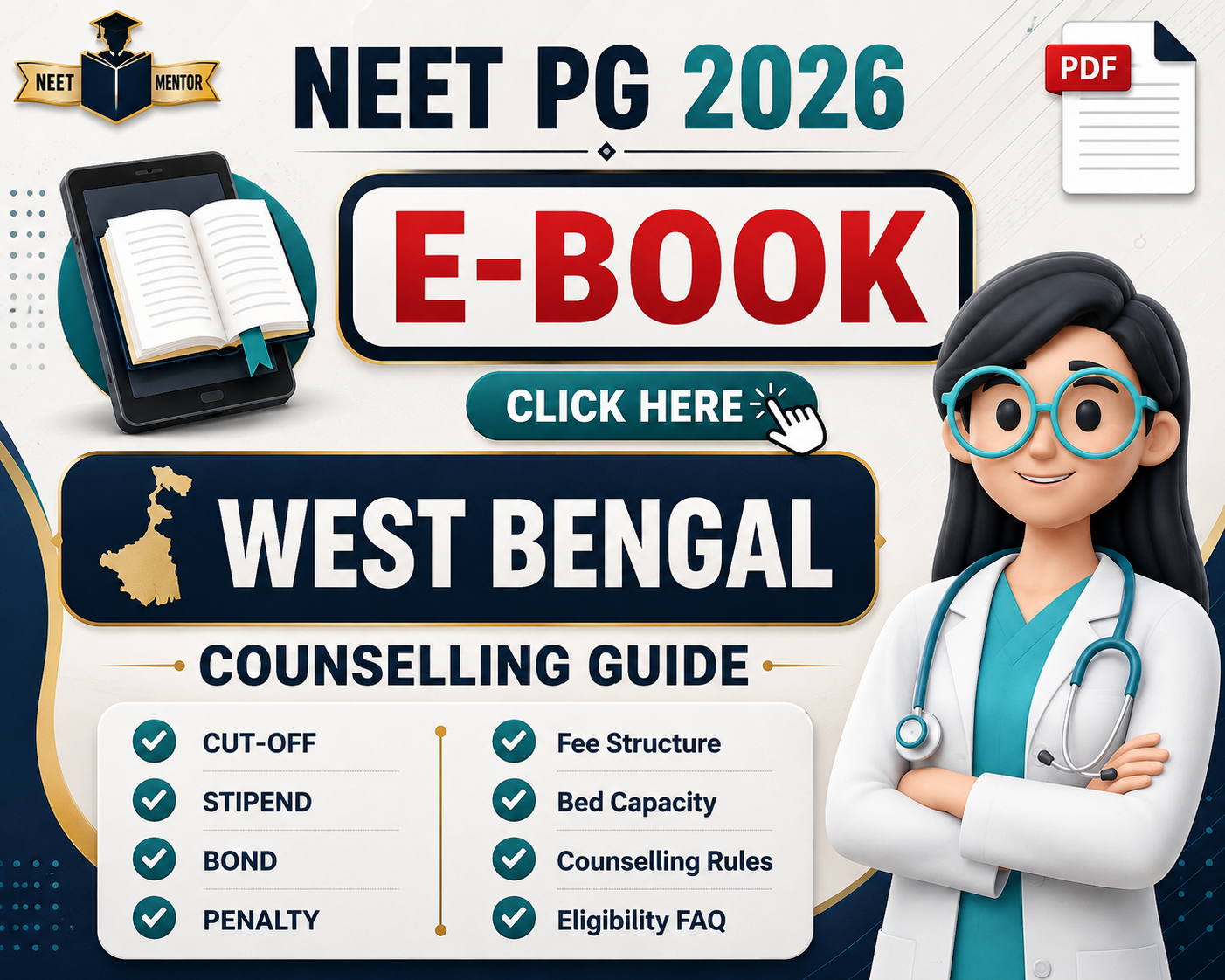 NEET PG 2026 WEST BENGAL State All IN ONE Counselling Guidance E-Book