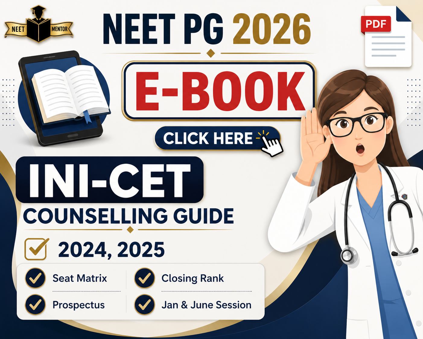 INI-CET 2026 Counseling Guidance E-Book