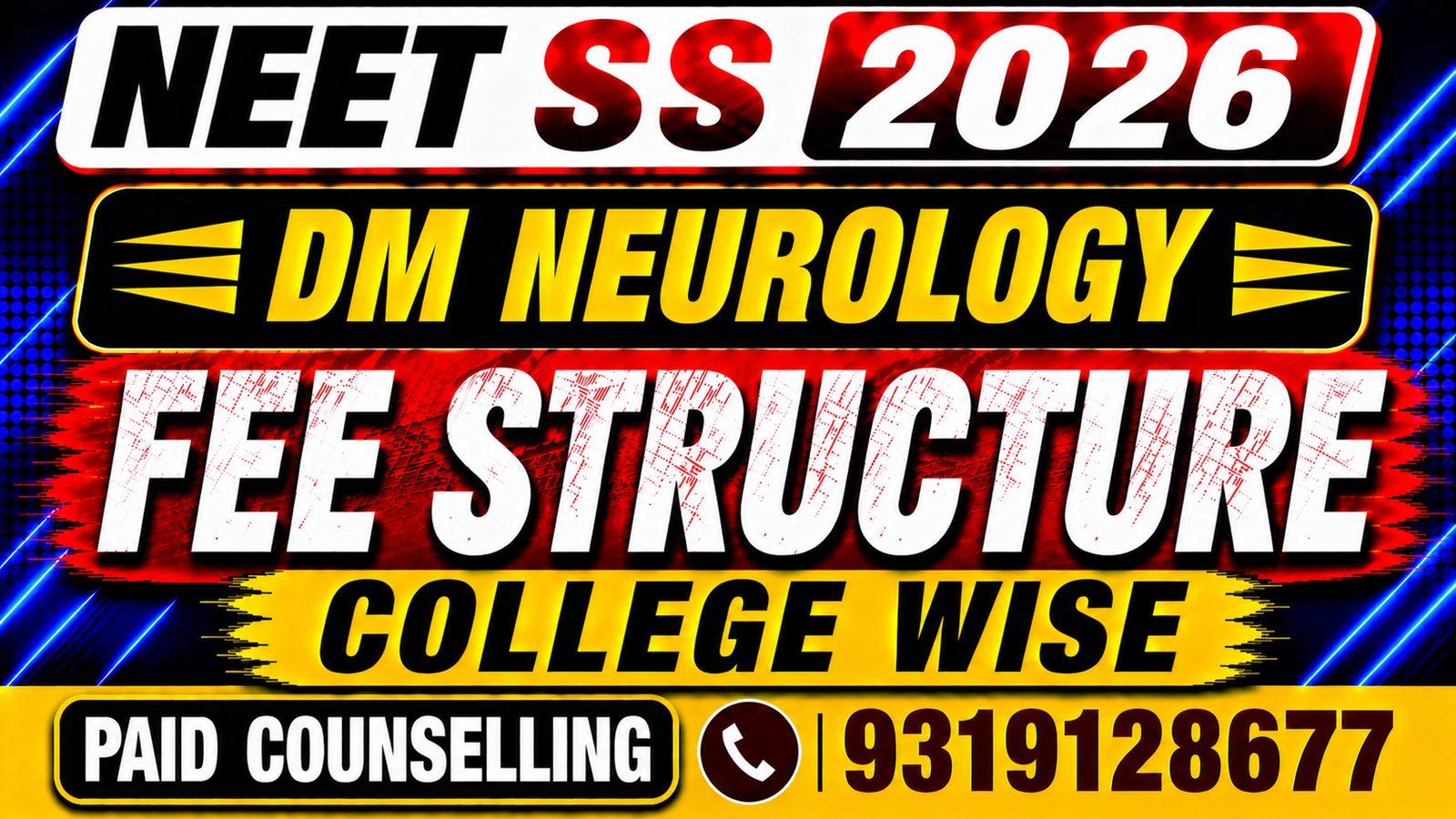 NEET SS 2026 DM Neurology Private College Fee Structure, Stipend , Bond & Penalty