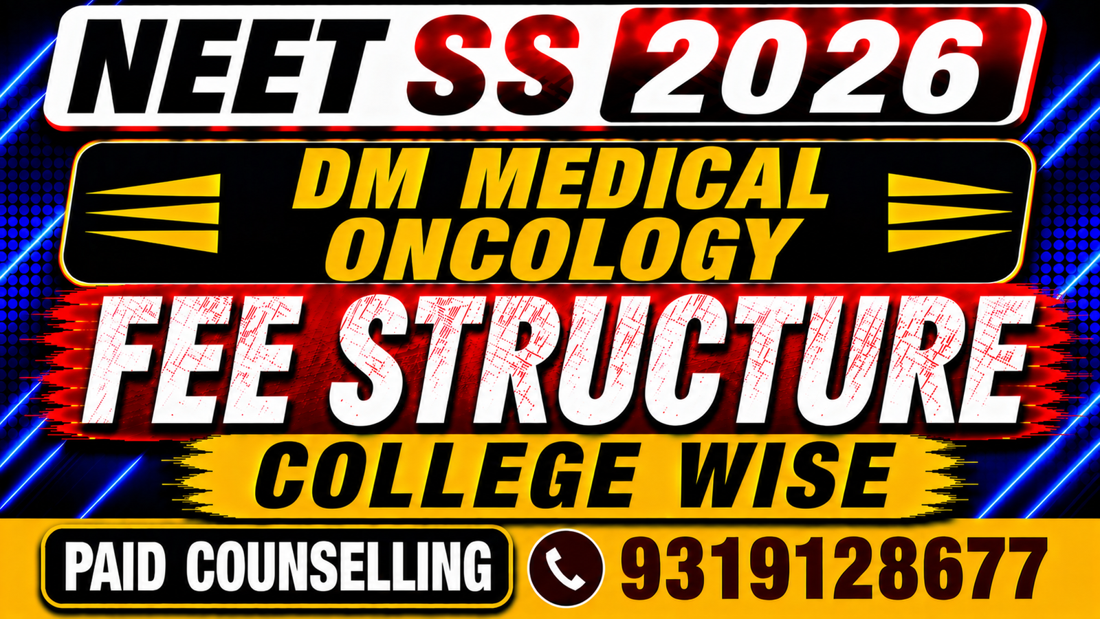 NEET SS 2026 DM Medical Oncology Private College Fee Structure, Stipend , Bond & Penalty
