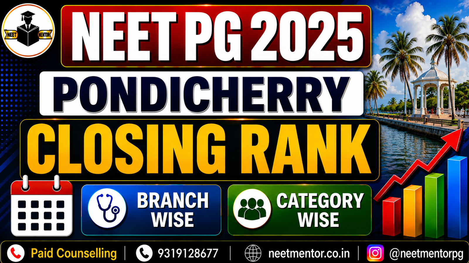 NEET PG 2026 Pondicherry Government & Private Medical Colleges Closing Ranks – Category-Wise & Branch-Wise