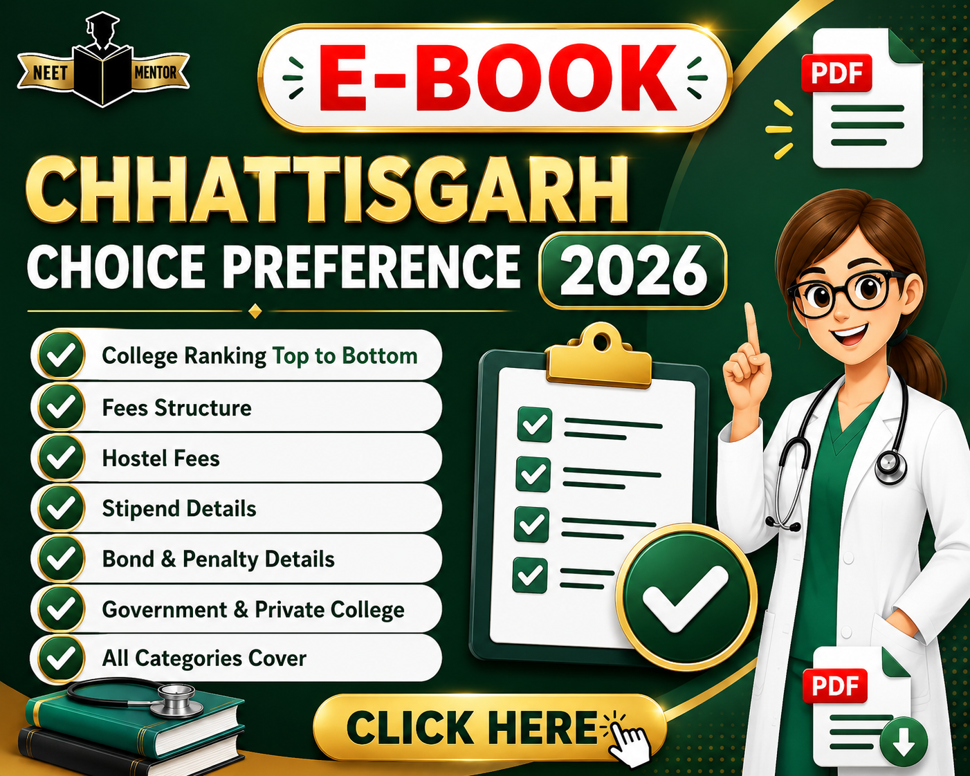 NEET PG 2026 Chhattisgarh Choice Preference