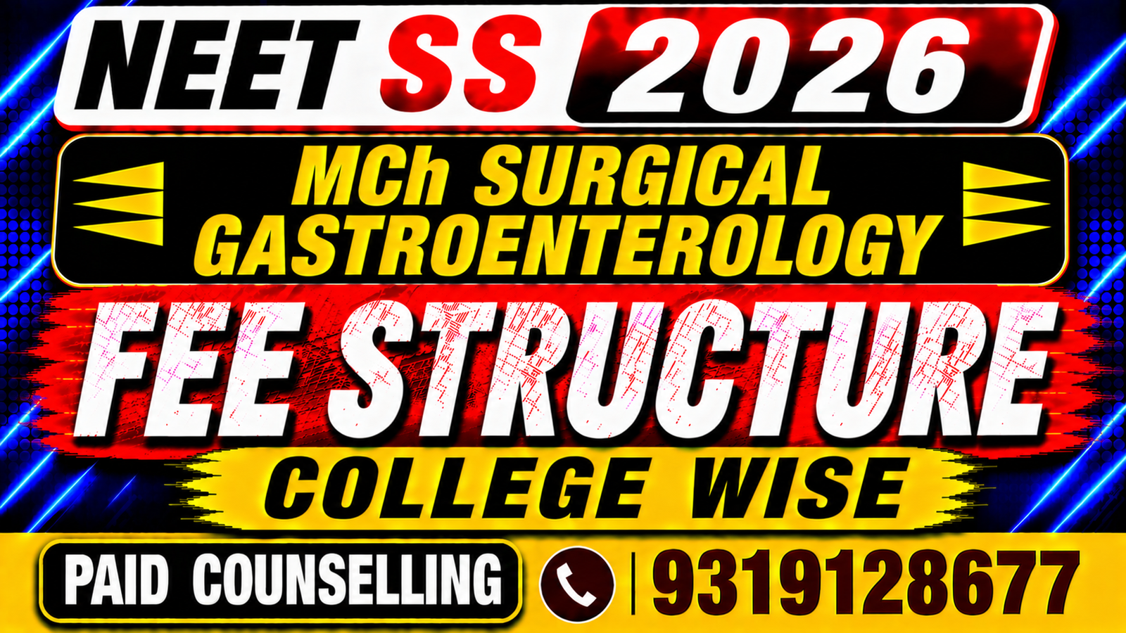 NEET SS 2026 MCh Surgical Gastroenterology Private College Fee Structure, Stipend , Bond & Penalty