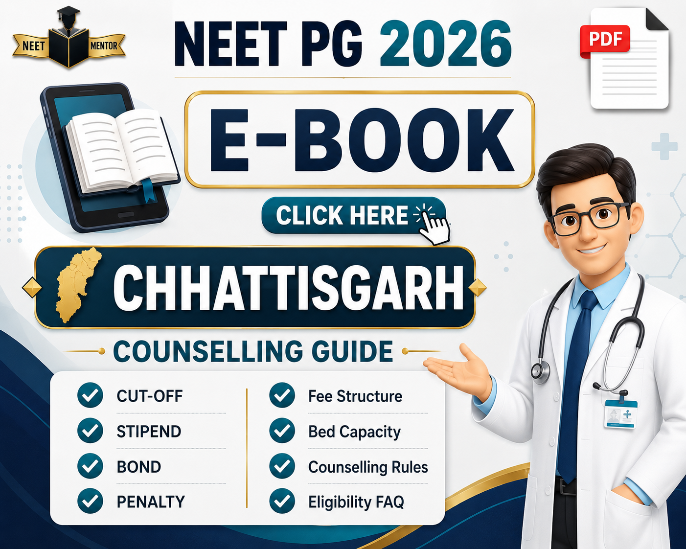 NEET PG 2026 CHHATTISGARH State All IN ONE Counselling Guidance E-Book