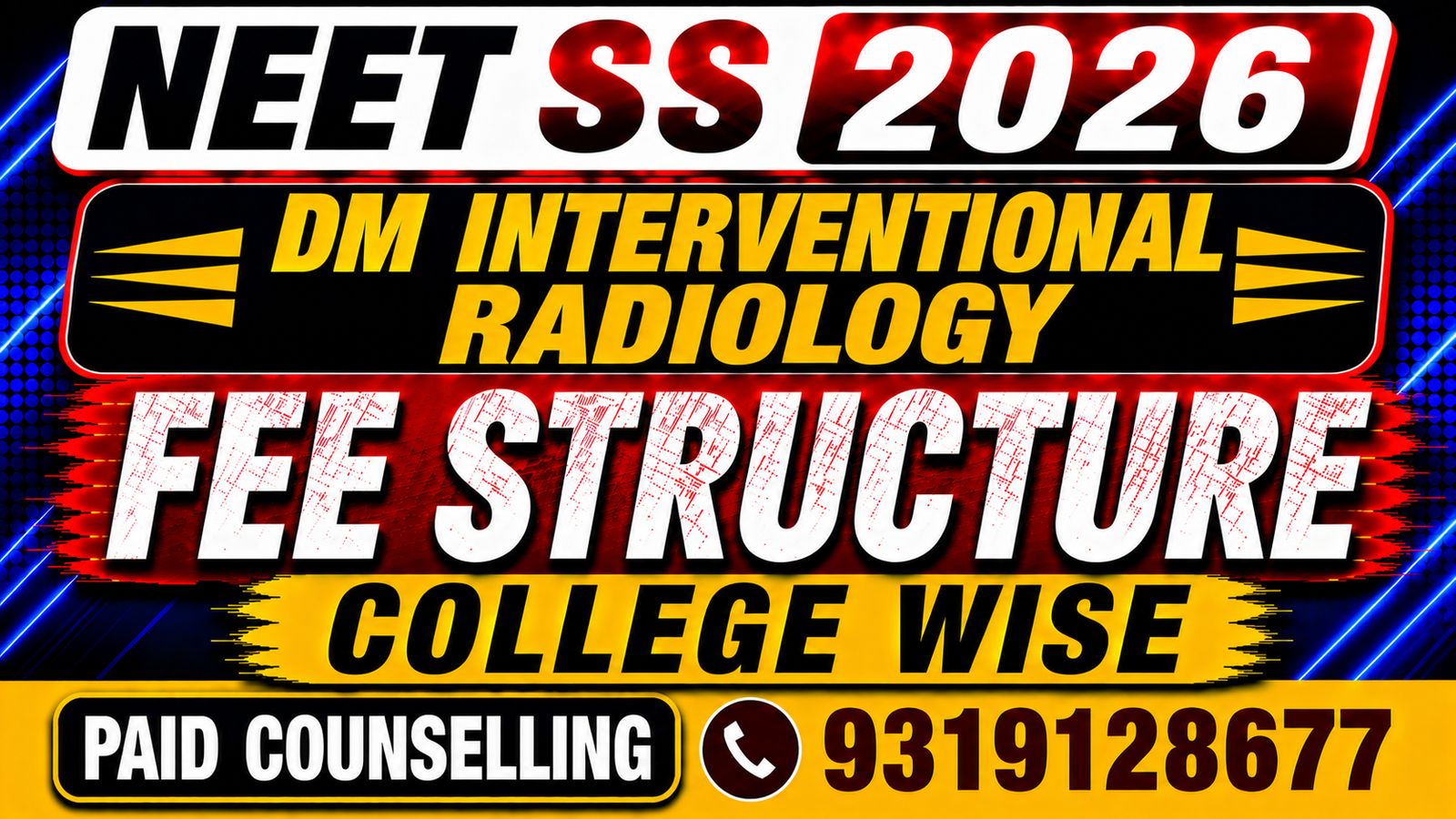 NEET SS 2026 DM Interventional Radiology Private College Fee Structure, Stipend , Bond & Penalty