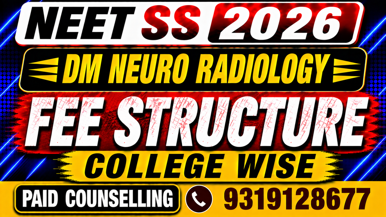 NEET SS 2026 DM Neuro Radiology Private College Fee Structure, Stipend , Bond & Penalty