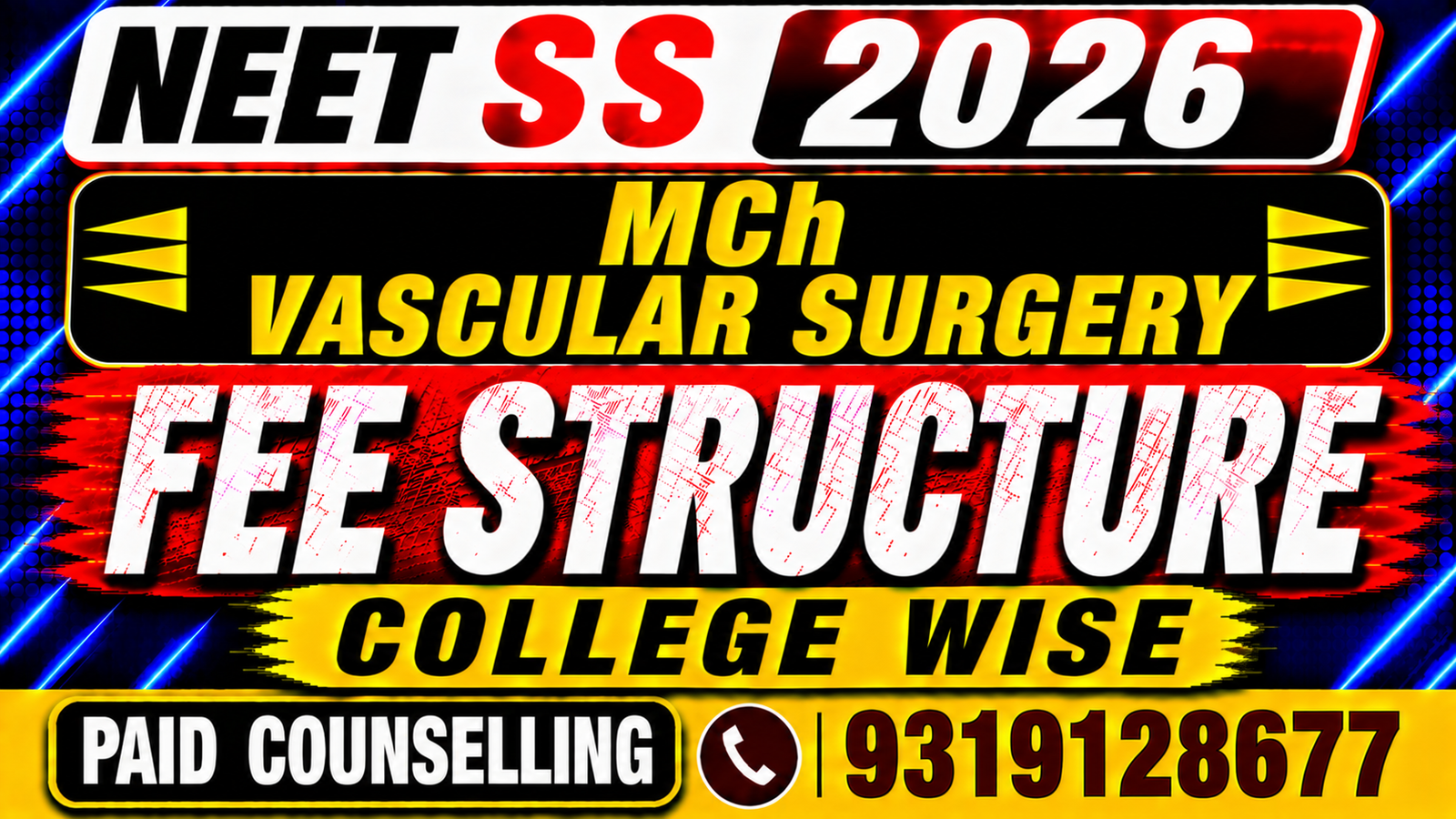 NEET SS 2026 MCh Vascular Surgery Private College Fee Structure, Stipend , Bond & Penalty