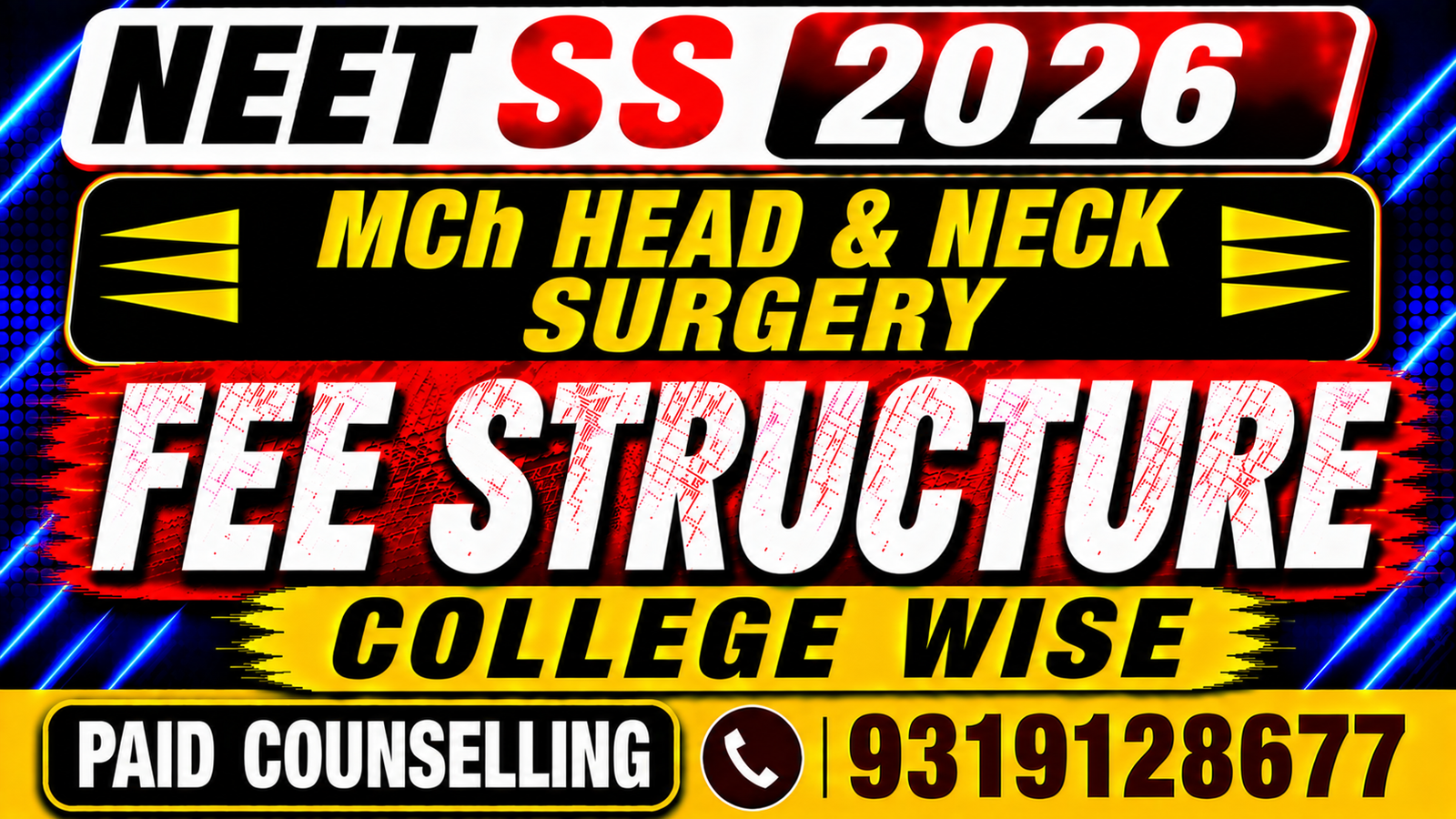 NEET SS 2026 MCh Head & Neck Surgery Private College Fee Structure, Stipend , Bond & Penalty