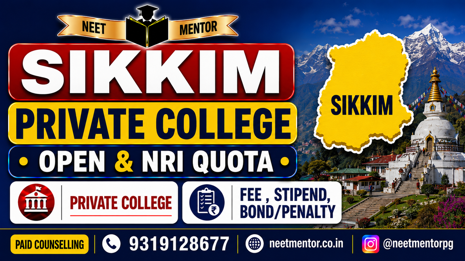 Sikkim - Private College - Management & NRI Quota Fee Structure, Stipend , Bond & Penalty