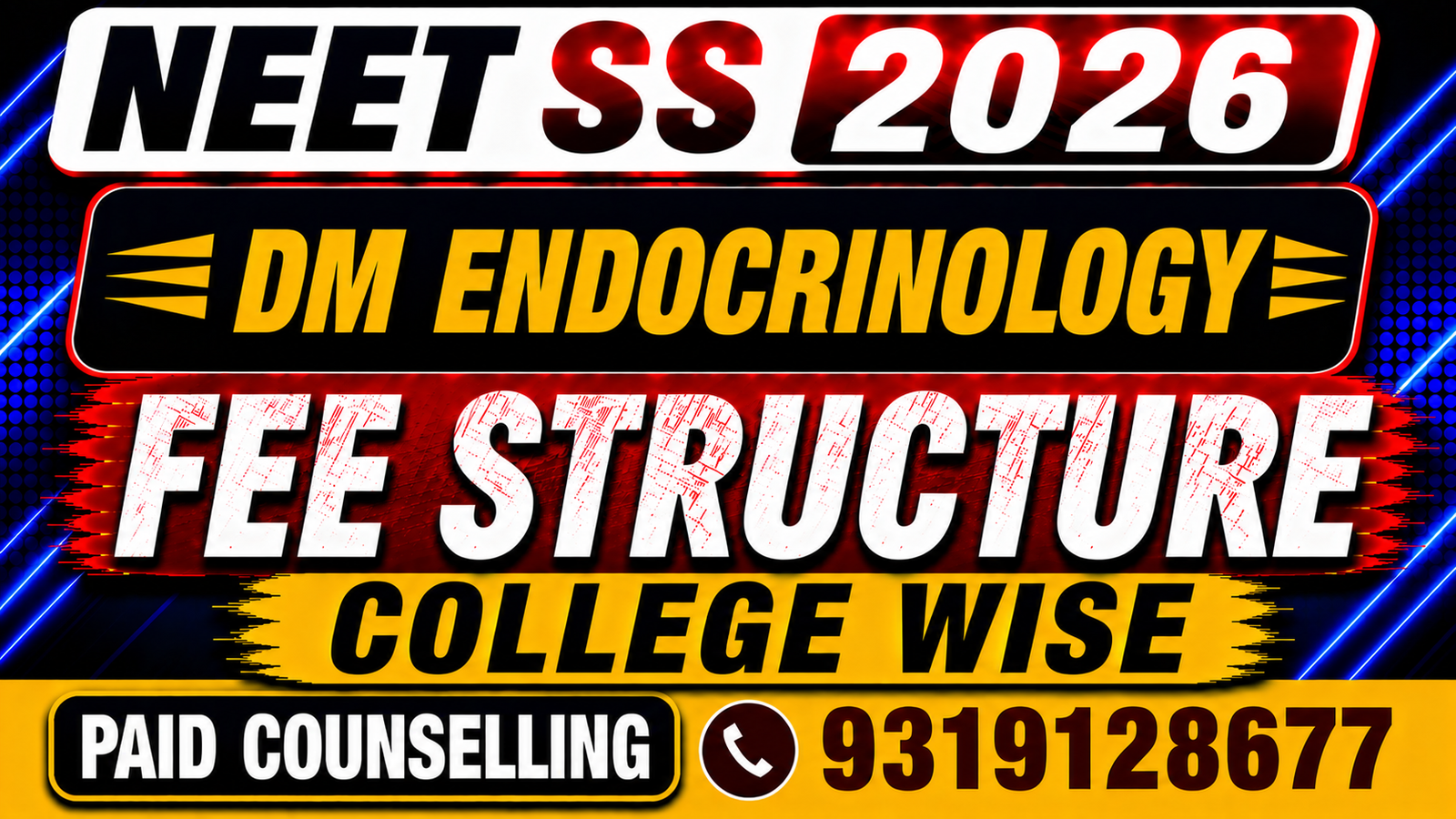 NEET SS 2026 DM Endocrinology Private College Fee Structure, Stipend , Bond & Penalty