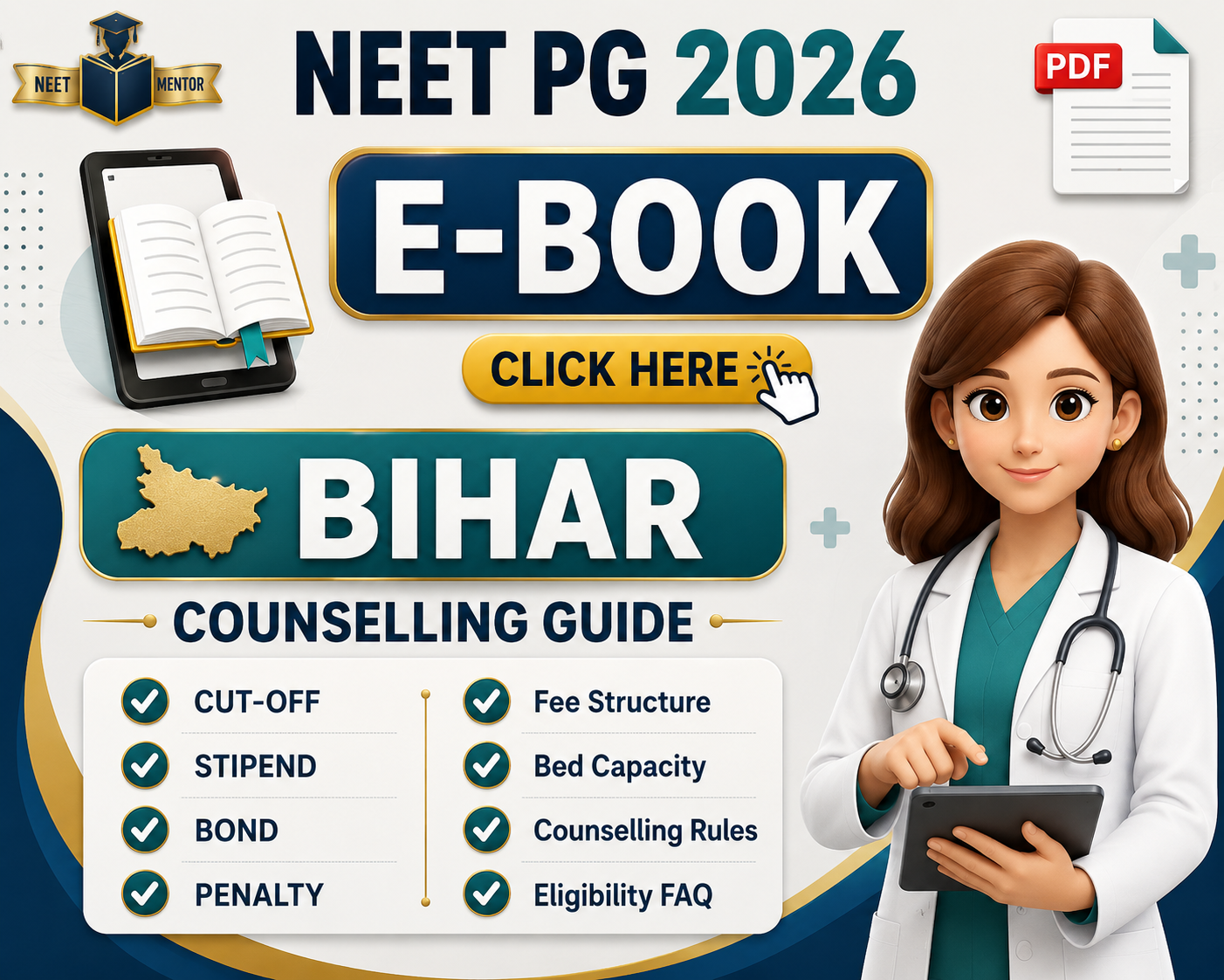 NEET PG 2026 BIHAR State All IN ONE Counselling Guidance E-Book