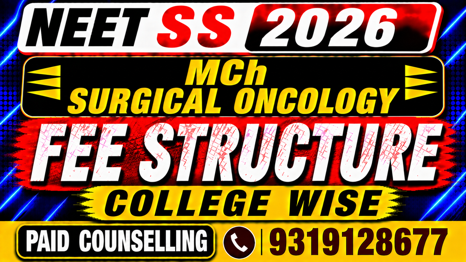 NEET SS 2026 MCh Surgical Oncology Private College Fee Structure, Stipend , Bond & Penalty