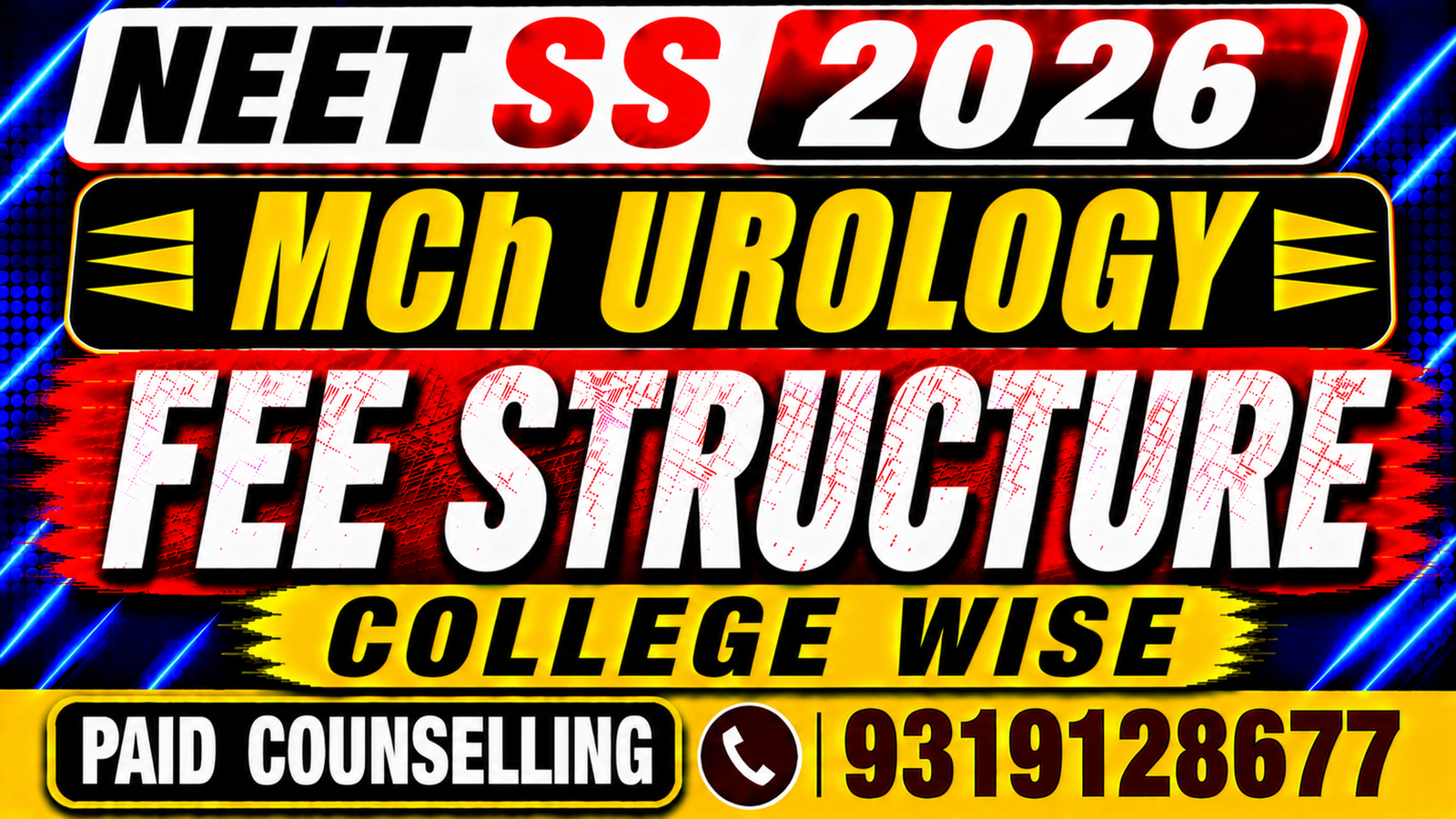 NEET SS 2026 MCh Urology Private College Fee Structure, Stipend , Bond & Penalty