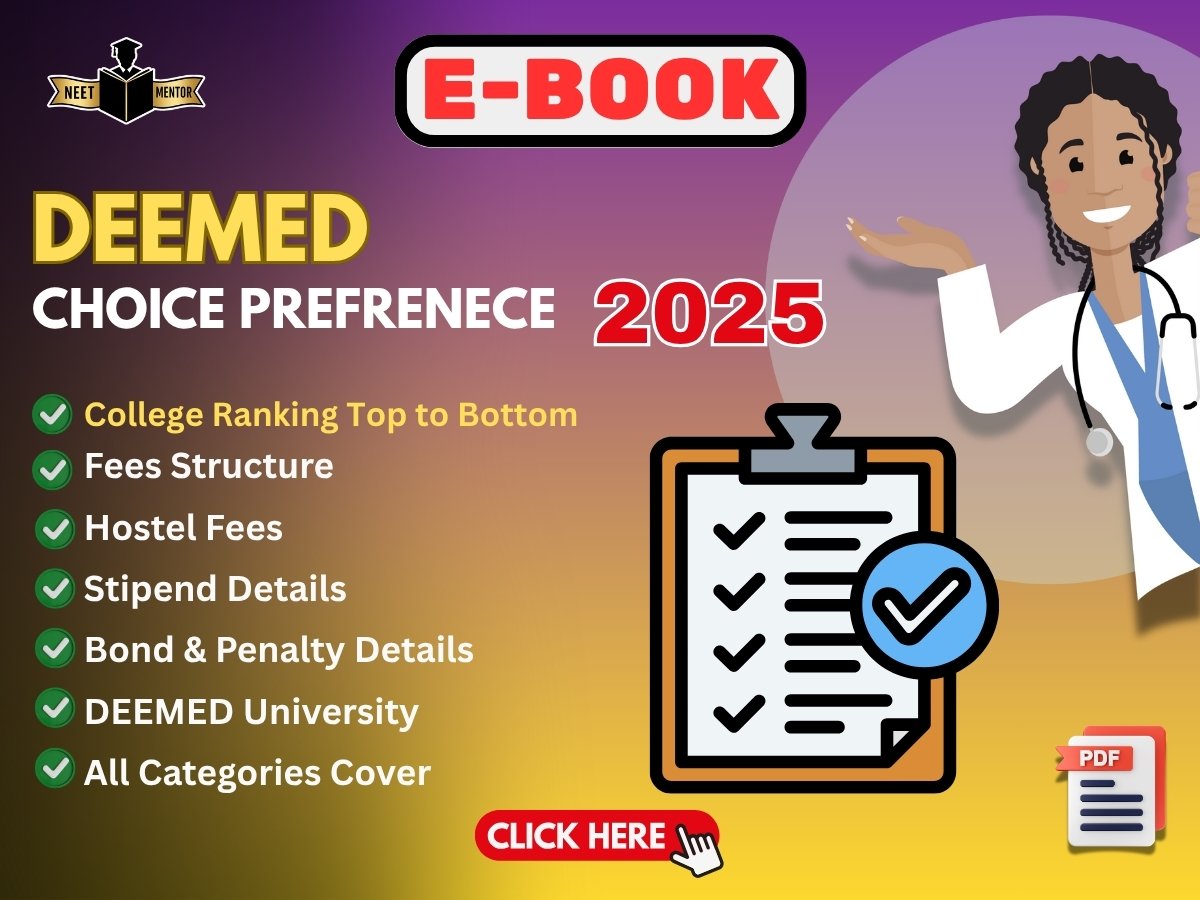 NEET PG 2025 Deemed University Choice Preference  