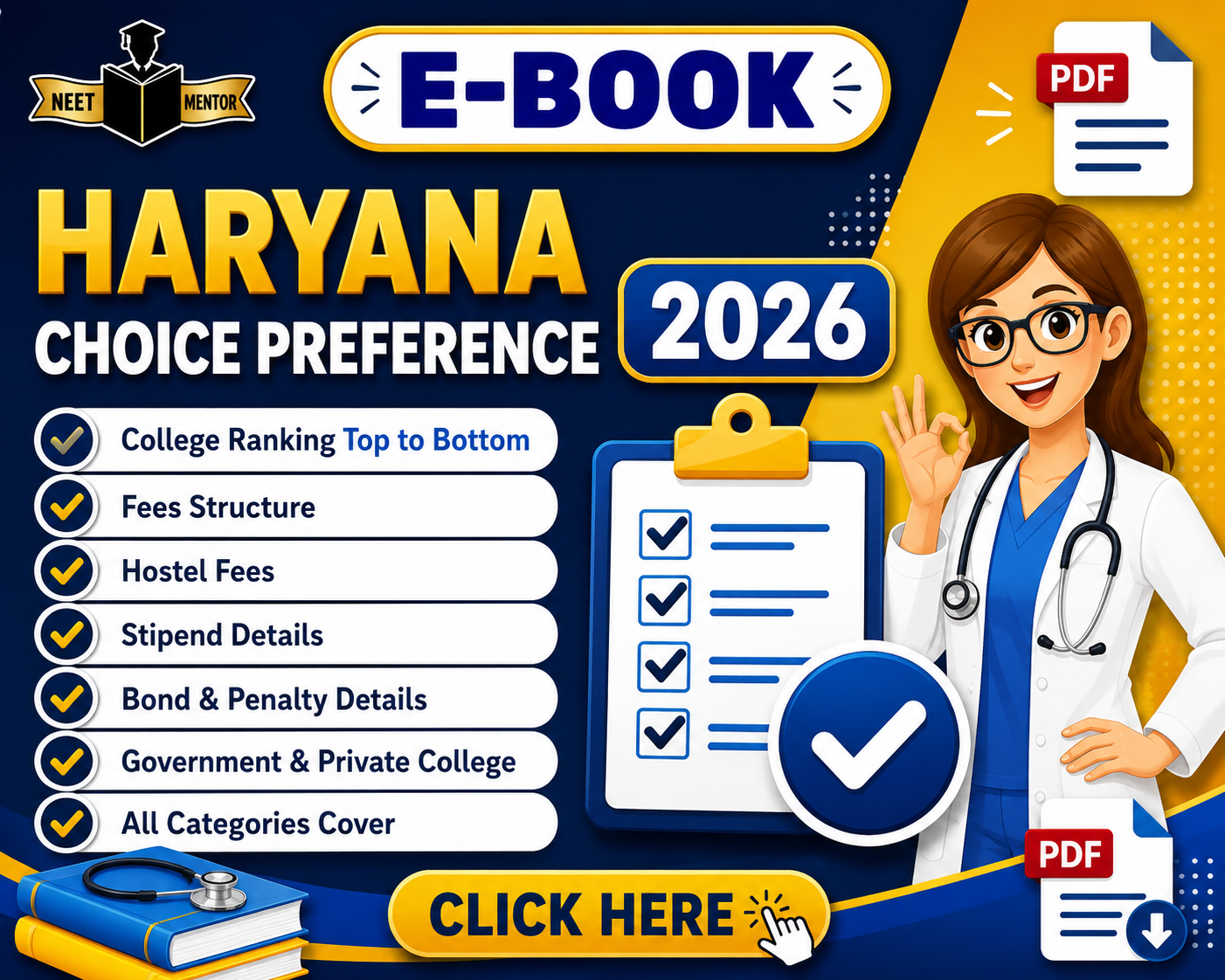 NEET PG 2026 Haryana Choice Preference 